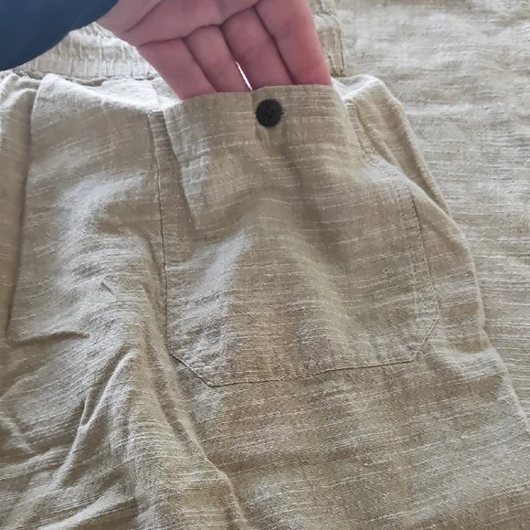 Fabindia Beige Linen Pants Size 34 Drawstring Like New Condition - Picture 7 of 9